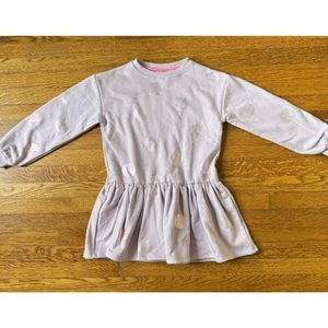 NWT H&M Girls' Purple Dots Dress Size 6-7 - Picture 1 of 4