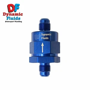 (AN6) -6 6AN Billet Aluminium One Way / Check Valve - Anodised Blue 9/16" UNF - Picture 1 of 1