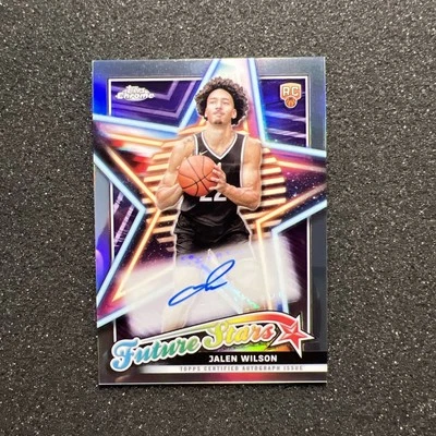 2023-24 Topps Chrome JALEN WILSON #FSA-JW Future Stars RC AUTO - BASKETBALL CARD - Image 1 of 4