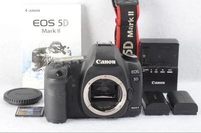 Canon EOS 5D Mark II Digital SLR Camera 21.1MP Black Body Only w Accessories #70 - Image 1 of 4