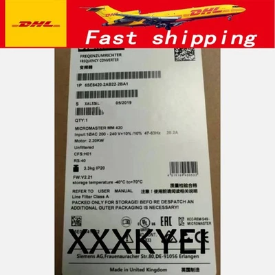 Nuevo inversor Siemens 6SE6420-2AB22-2BA1 6SE6 420-2AB22-2BA1 envío rápido - Imagen 1 de 4