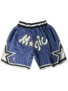 Orlando Magic Shorts Mens Medium NBA Basketball Just Don Pinstripe 1992-93 - Picture 1 of 7