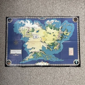 Vintage LOTR Poster/Karte An Artist's Interpretation Of Middle Earth Map Fenlon 1982 - Bild 1 von 13