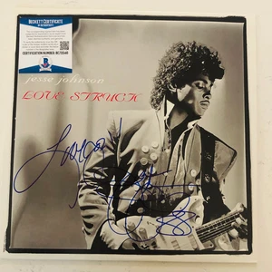 JESSE JOHNSON signiertes "Love Struck" Album Schallplatte Prince The Time Beckett authentisch - Bild 1 von 1