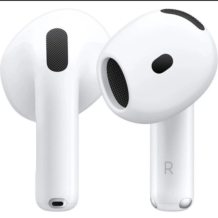 Apple AirPods 4 w Active Noise Cancellation & True Wireless White MXP93LL/A 2024 - Image 1 of 4