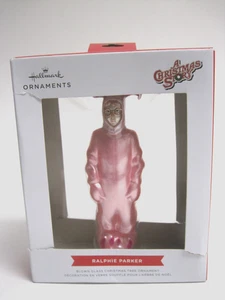 Hallmark A Christmas Story Ralphie Parker rosa Häschenanzug Ornament mundgeblasenes Glas - Bild 1 von 8