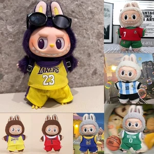 Labubu Clothes The Monsters Plush Doll Fashion Clothes Basketball jersey No Doll - Picture 1 of 18