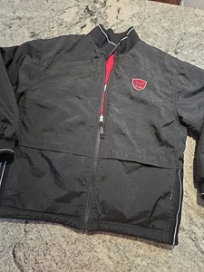 Vintage Nike Y2K Center Swoosh Reversible Jacket Youth Size Large 14-16 Coat G6 - Picture 1 of 16