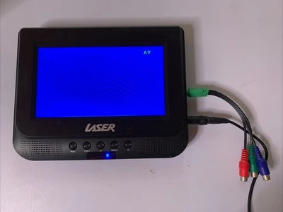 Laser LCD 7" Monitor RCA Composite With Speaker & Power Supply - Image 1 of 4