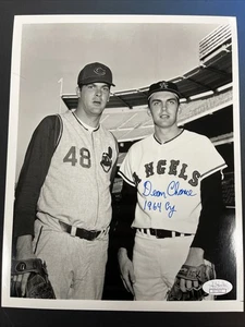 DEAN CHANCE AUTOGRAPH 8X10 PHOTO COA AUTO LOS ANGELES ANGEL CY YOUNG INSCRIPTION - Picture 1 of 4