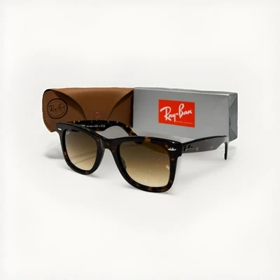 Ray-Ban Wayfarer RB2140 902-51 50-22 Occhiali da Sole - Tartarugato/Marrone G-15 - Image 1 of 4