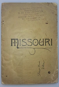 1892 Missouri Pacific Railway Book State Information Statistics and Information - Picture 1 of 18