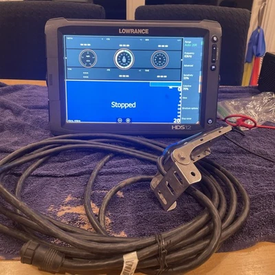 Lowrance Hds 12 Touch Gen 2 Head Unit With FA SST- DFSBLK Transducer And Mount - Image 1 of 4
