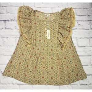 Max Studio Womens Size XS Flutter Sleeve Short-Sleeve Blouse - Picture 1 of 7