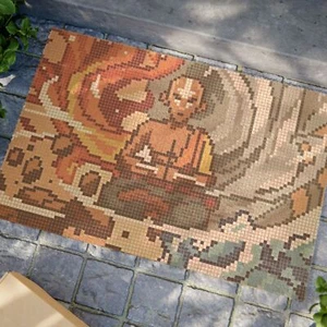 Felpudo Buda Zen - Alfombra de entrada tranquila, meditación decoración del hogar, regalo para - Imagen 1 de 5