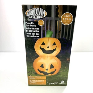 GEMMY Halloween Jack-O-Laterne beleuchteter Kürbis luftgeblasen aufblasbar 3,5 Fuß NEU - Bild 1 von 9