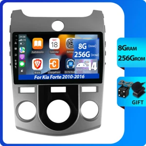 9'' 8+256G Car Radio For KIA Forte 2010-2017 Android 14 GPS Navi BT USB WIFI SWC - Picture 1 of 14