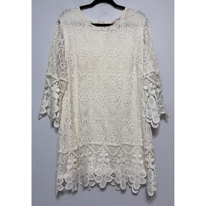 Abito in pizzo avorio Rebellion taglia 3X Cottagecore Fairycore romantico prateria boho - Foto 1 di 6