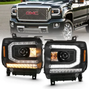ANZO 111485 Headlight Assembly Headlight Set FITS 2016 2019 gmc sierra 1500 proj - Picture 1 of 9