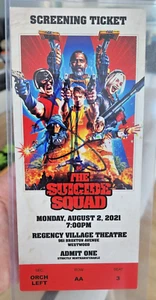 John Cena Signed Auto The Suicide Squad World Premiere Movie Screening Ticket - Picture 1 of 5
