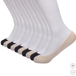 Lucky Brand Womens 10 Pair Liner Socks - Black Nude - Picture 1 of 3