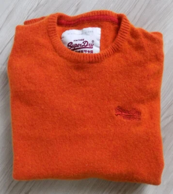 Suéter para mujer SUPERDRY PREMIUM BLACK LABEL manga larga (L) naranja Foto 1 de 4