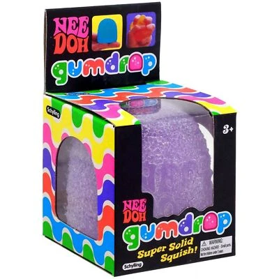 SCHYLLING NeeDoh Gumdrop Stress Ball (Purple), 1ct
