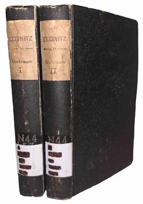 1846, 2 VOL, GOTTFRIED WILHELM, FREIHERR V. LEIBNITZ, by G. E. GUHRAUER, GERMAN - Image 1 of 4