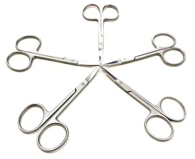 Precision Curved Iris Scissors SHARP 3.5  Surgical Dissection Tissues Set Of 5  • 12.45£