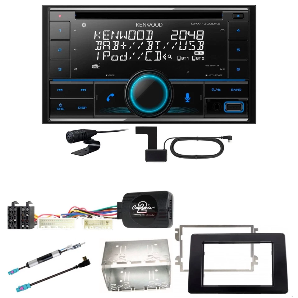 Kenwood DPX-7300DAB Bluetooth DAB CD USB Einbauset für Nissan NV400 ab 2019 - Bild 1 von 1