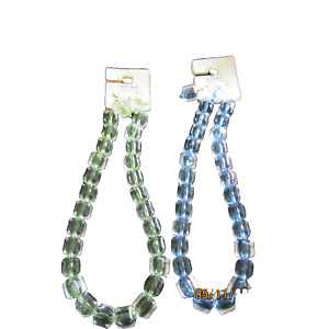 LLoyd Collection 2 Lovely Sets of Glass Necklace's and Earrings Green & Blue NEW