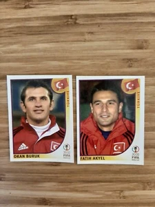 FIFA World Cup 2002 Lot Of 2 ,Okan Buruk,Fatih Akyel , TURKEY - Picture 1 of 3