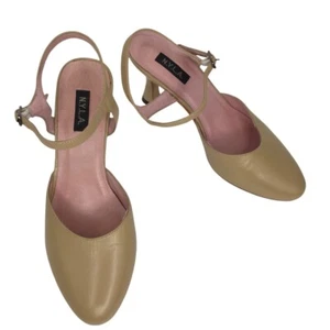 N.y.l.a Tan Leather shoes Sz 7B - Picture 1 of 9