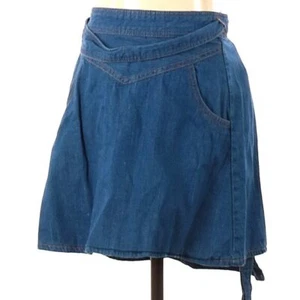 Zara Gonna Jeans Donna Blu Denim Casual Corta Mini Gonna Avvolgente, Tg XS - Foto 1 di 3