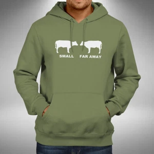 Small Cow Far Away Adult Hoodie Funny Father Ted Dougal Jack Mrs Doyle - Picture 1 of 5