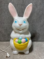 Vintage 22in Empire Easter Bunny Blow Mold Light Up