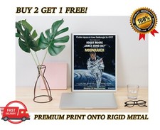 Moonraker James Bond Classic Movie Premium METAL Poster Art Print Plaque Gift