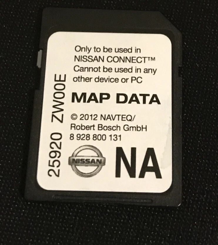 25920 ZW00E MAP DATA SD CARD 25920 ZW00E OEM - Image 1 of 1