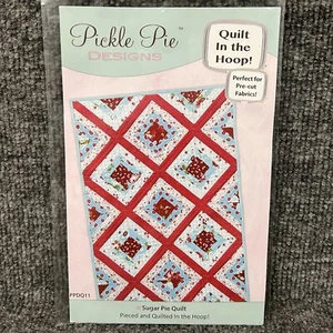 Sugar Pie Quilt In the Hoop Machine Embroidery Pickle Pie Designs CD PPDQ11 - Picture 1 of 5
