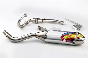 EXHAUST PIPE FULL SYSTEM MUFFLE SILVER  FOR HONDA CRF 250 L RL 2017-2020 - Picture 1 of 10