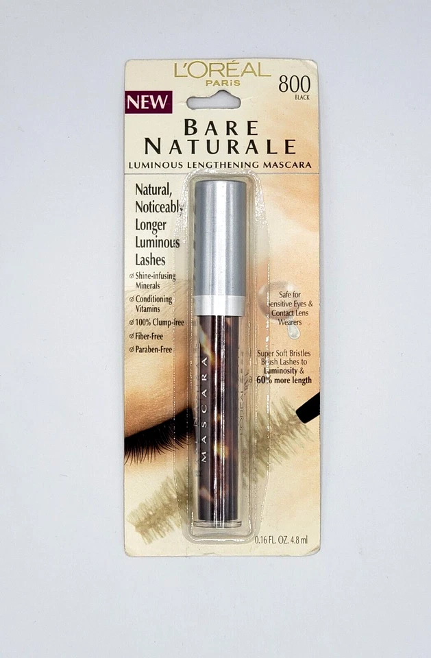 NEW L'oreal Bare Naturale Luminous Lengthening Mascara 800 Black - Image 1 of 1