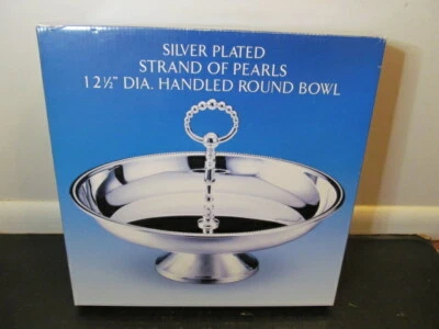 Cuenco redondo Godinger plateado con mango de 12,5" de diámetro Foto 1 de 4