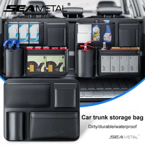 PU Leather Car Trunk Organizer Accessories Back Seat Storage Bag Muiti Pockets - Bild 1 von 11