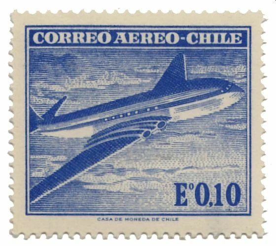 Avión cometa Chile 1967 #659 MNH  Foto 1 de 1