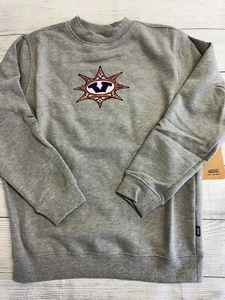 Vans Sweatshirt Kids Youth Boys Size M 10-12 New Star Checker Crew Skateboarding - Picture 1 of 5