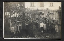 CARTOLINA FOTOGRAFICA VILLENEUVE AOSTA SCUOLA ESTIVA SUPER 1605L25