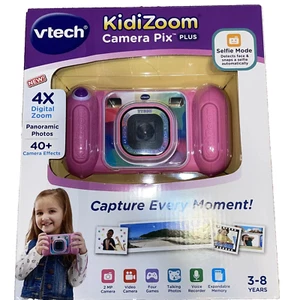 VTech KidiZoom Camera Pix Plus Pink 2MP Camera With/ 4x Digital - Picture 1 of 6