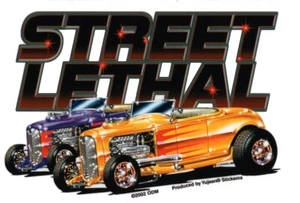 Calcomanía STREET LETHAL Personalizada Coche Hot Rod Carreras RAT ROD Parachoques CAJA DE HERRAMIENTAS - Imagen 1 de 1
