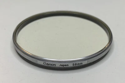Rare Vintage Canon 58mm SL39.C UV Filter. Thin Metal Filter. Made in Japan - Image 1 of 4