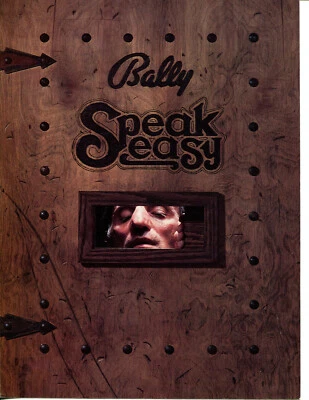Speak Easy Bally Pinball Flyer / Brochure / Ad - Excellent - Image 1 of 3
